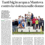 Gazzetta di Mantova - Tanti big in acqua a Mantova contro la violenza sulle donne